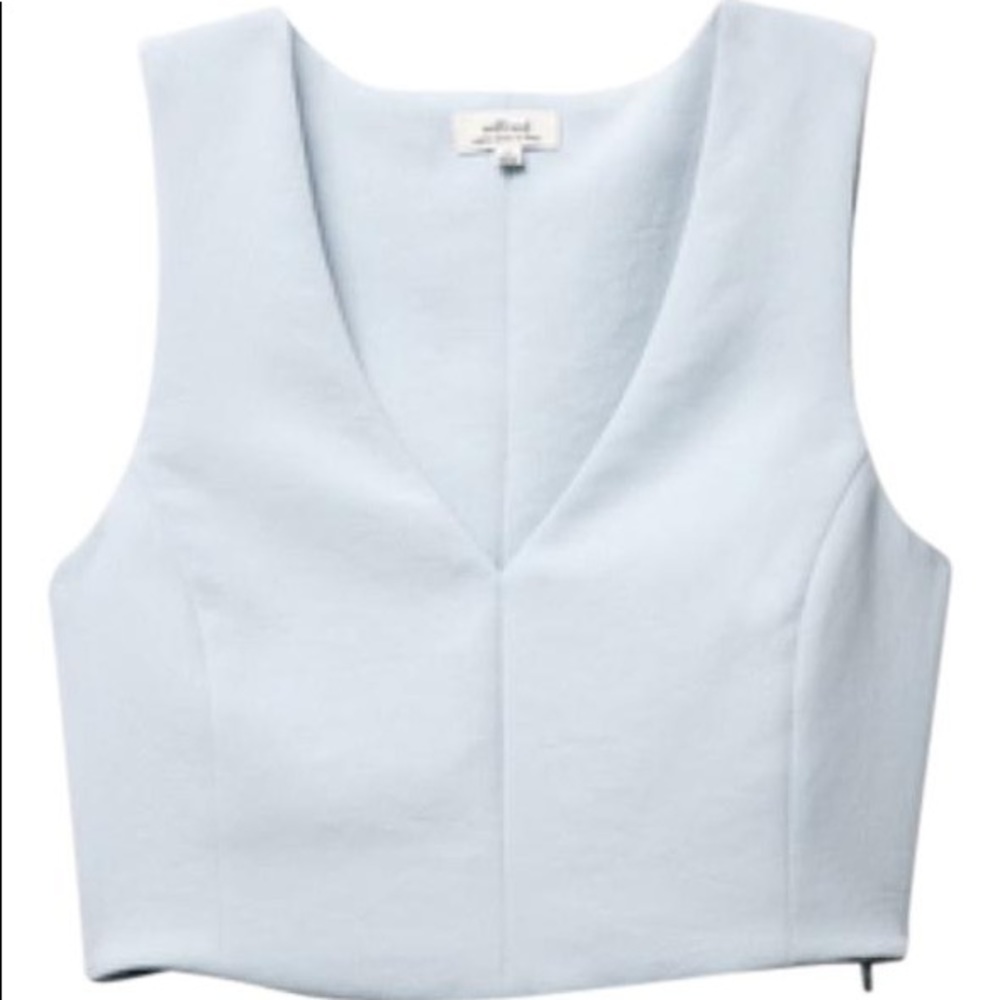 Aritiza Dauphine Crop Tank xxs 0 2 NWT New blue